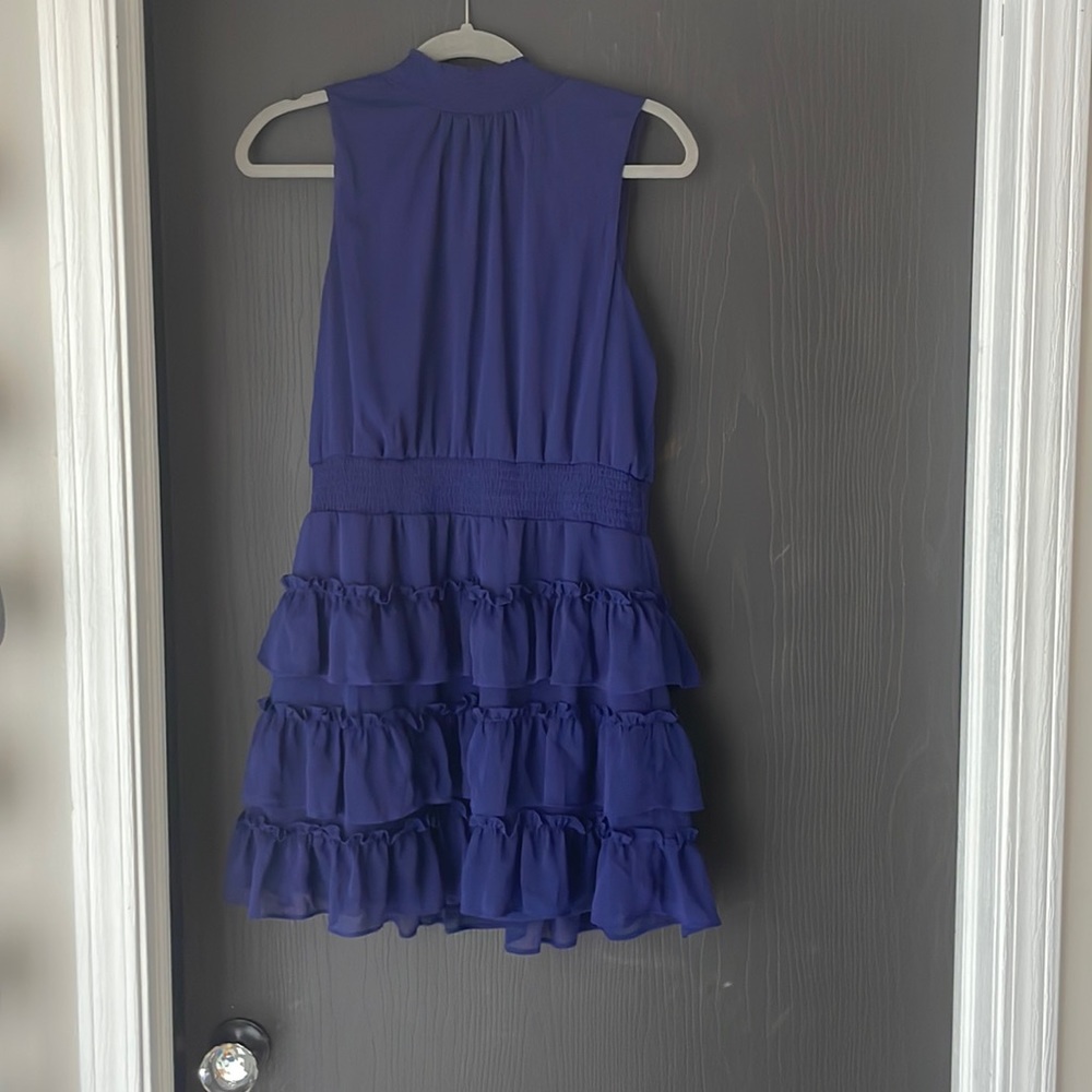 Blue mini dress